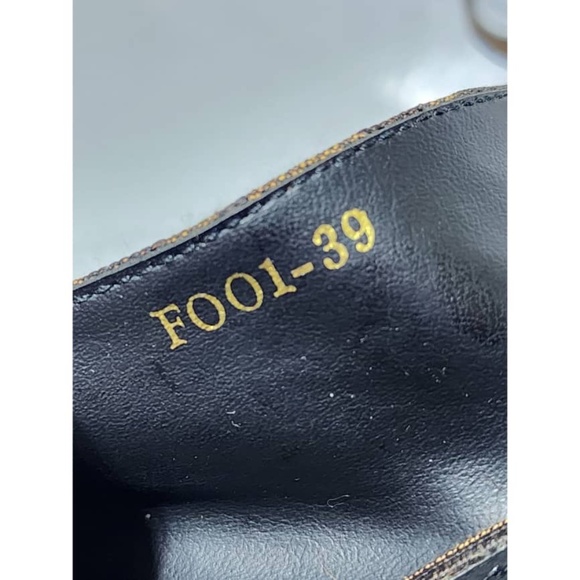 Authentic Fendi Canvas Slingback Peep Toe Sandals Brown/Beige Size 39 - Picture 7 of 11